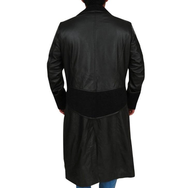 Once Upon a Time Captain Hook Black Leather Long Coat